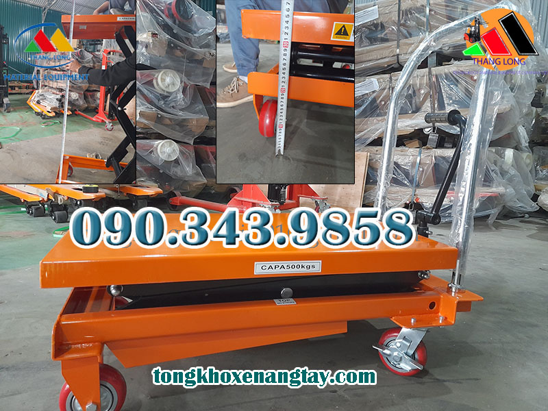 Thông Số Chi Tiết Xe Nâng Mặt Bàn 500kg Nâng Cao 1,5m